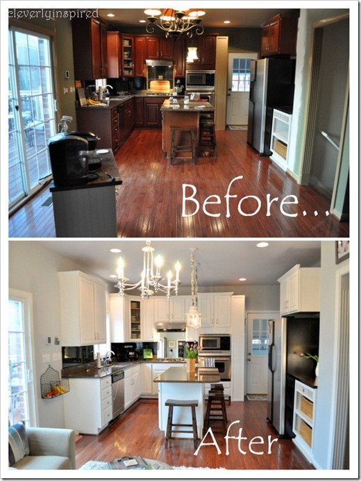 painted white cabinets