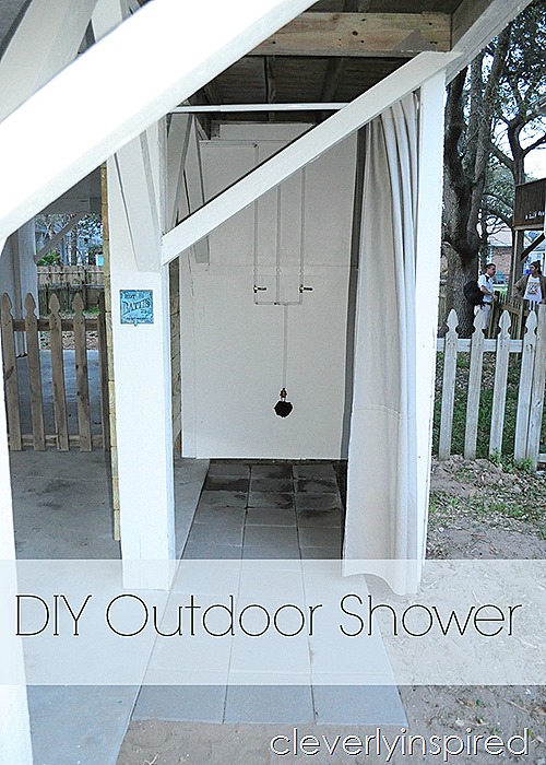 DIY Outdoor shower @cleverlyinspired (1)