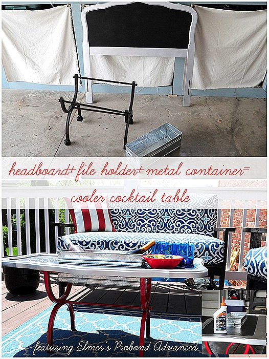 outdoor cooler cocktail table @cleverlyinspired