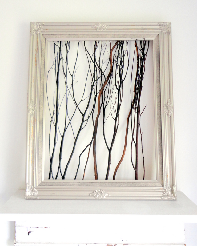 Twig Frame Rustic Home Decor - Easy Peasy Creative Ideas