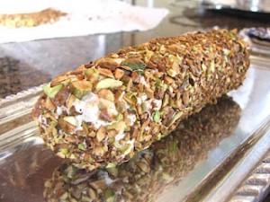 Pistachio Cheese log….