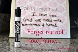 Forget me not….Note Frame