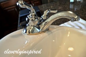 Install a bathroom faucet