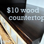 $10* DIY Wood Countertop
