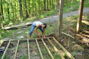 How to build a small deck….