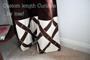 Custom length curtains for less