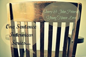 One Sentence Interview: Young House Love (John and Sherry Petersik)