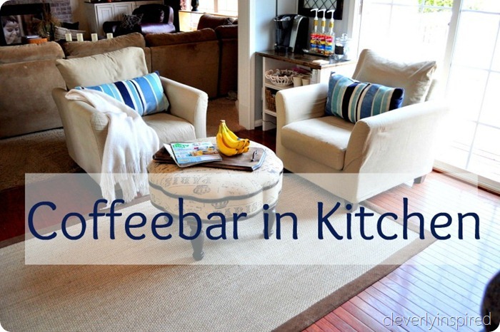 coffeebar in kitchen www.cleverlyinspired (6) 1