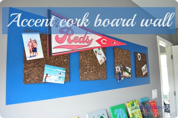 DIY cork board wall (pin board)