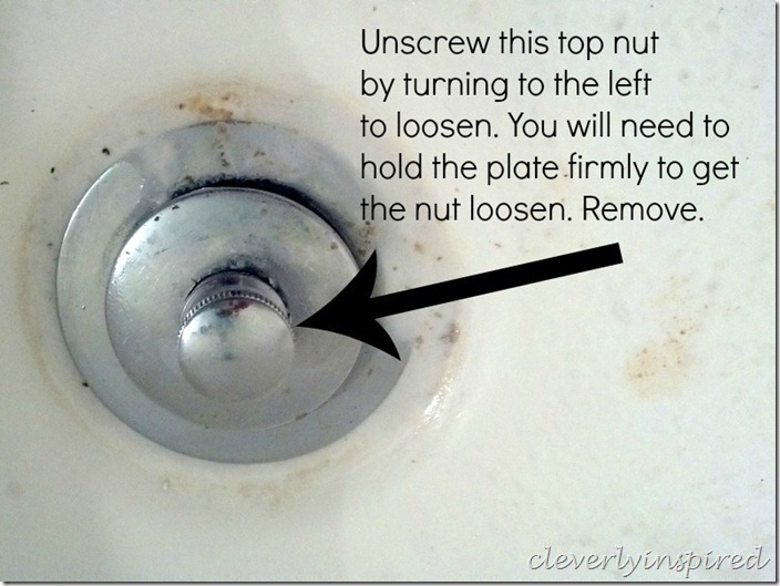 how to remove a tub drain @cleverlyinspired (2)