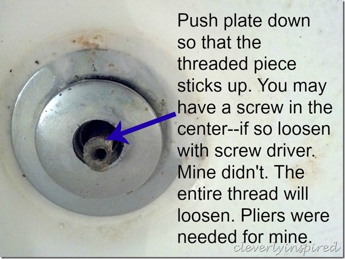 how to remove a tub drain @cleverlyinspired (3)