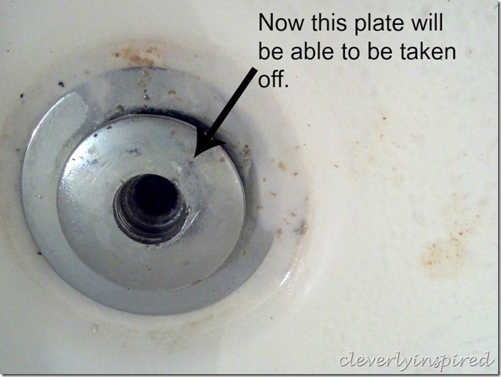 how to remove a tub drain @cleverlyinspired (4)