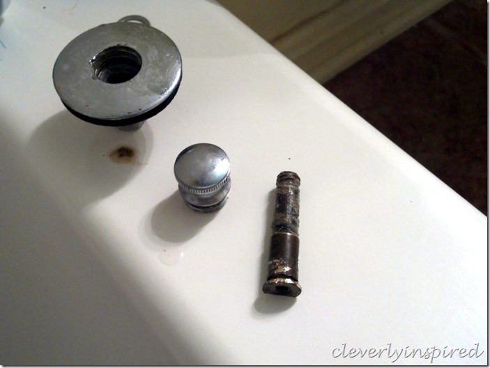 how to remove a tub drain @cleverlyinspired (9)