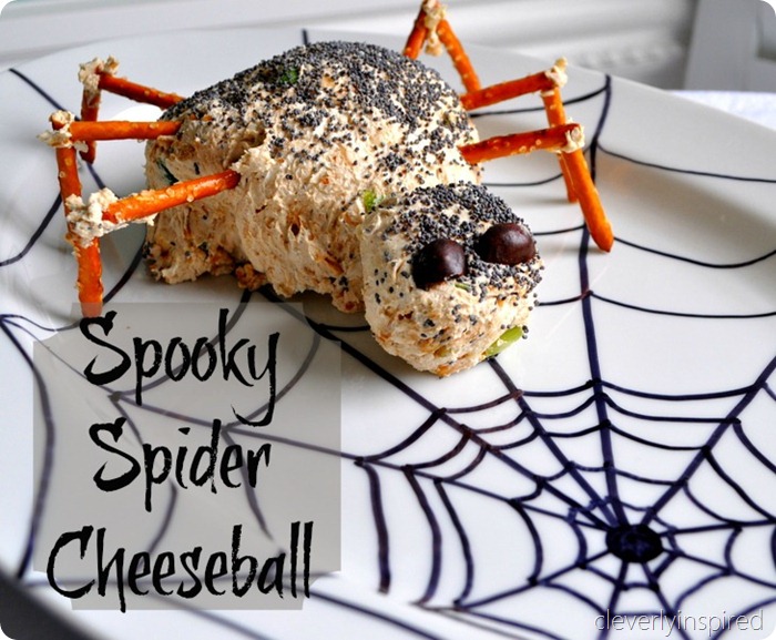 Spooky Spider Cheese Ball