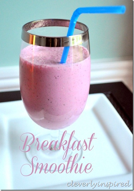 Easy breakfast smoothie recipe