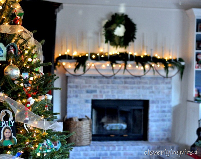 christmas mantle 2012 (decorating a holiday mantle) @cleverlyinspired (2)