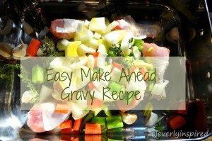 Easy make ahead turkey gravy recipe