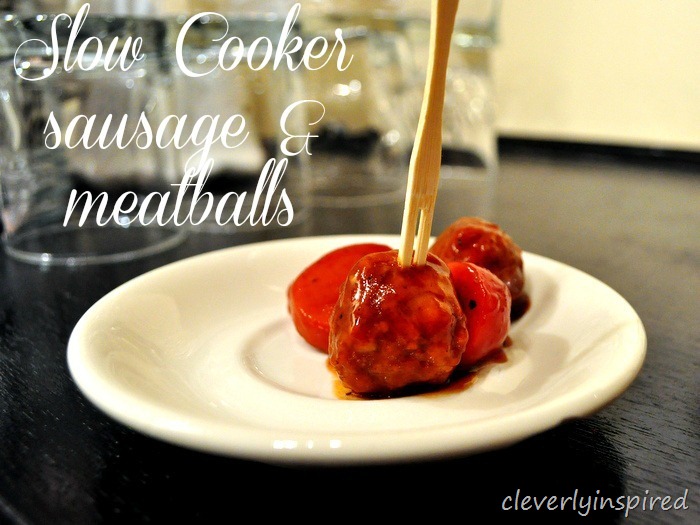 Slow cooker sausage & meatball recipe