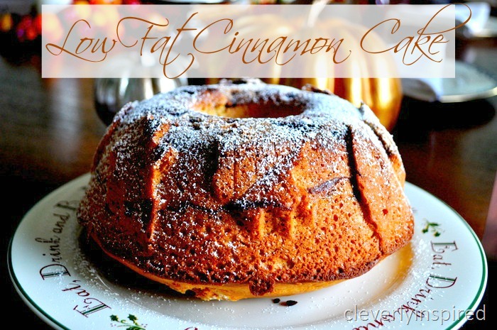 Lowfat cinnamon cake recipe