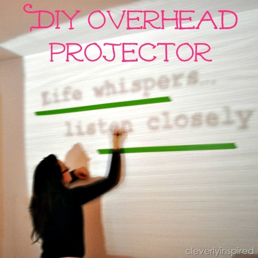 How to create DIY script art with a projector