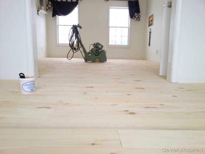 white pine wood floor @cleverlyinspired