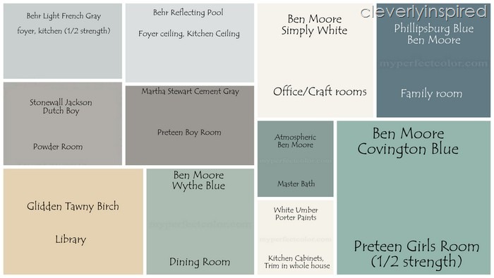paint colors @cleverlyinspired