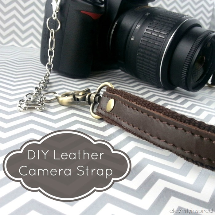 diy leather camera strap @cleverlyinspired (4)