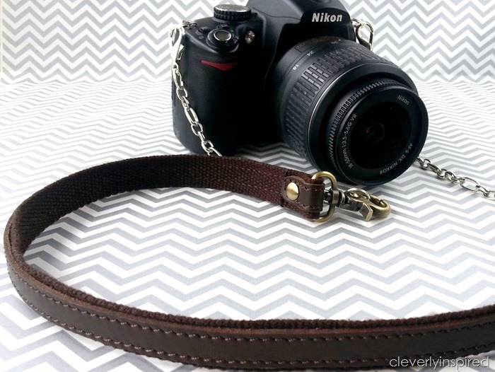 diy leather camera strap @cleverlyinspired (8)