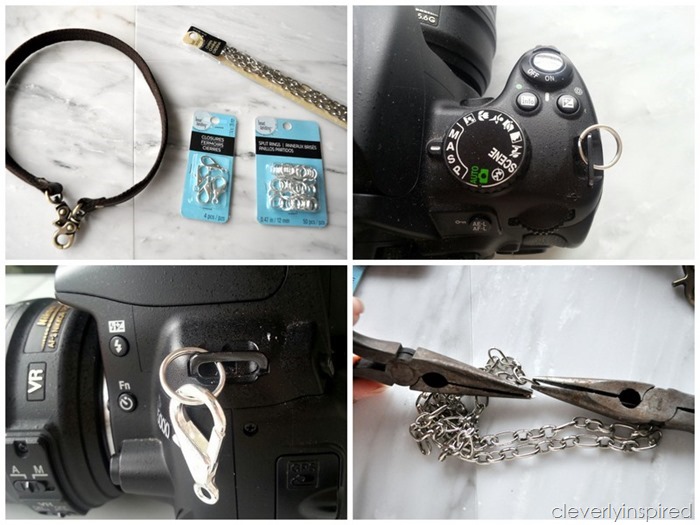 diy leather camera strap @cleverlyinspired (9)