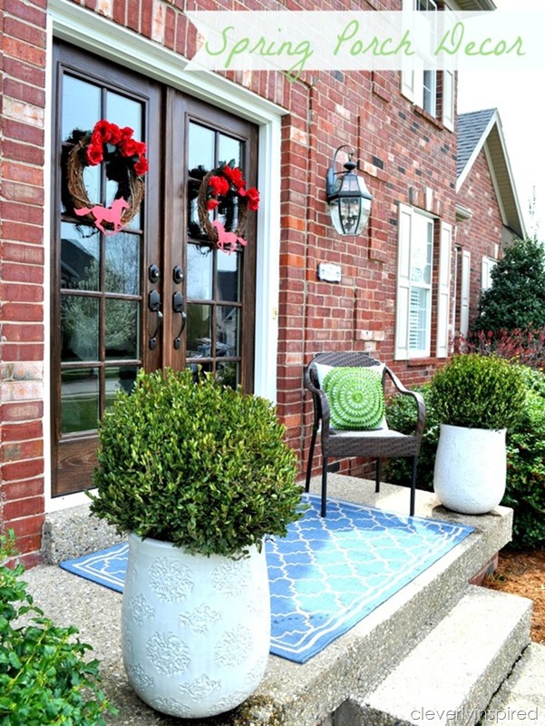 spring porch decor @cleverlyinspired (4)