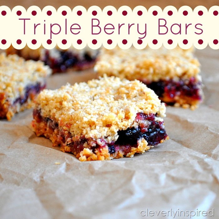 triple berry bars recipe @cleverlyinspired (7)