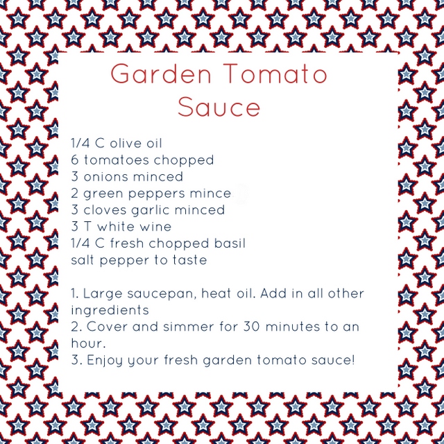 garden tomato sauce