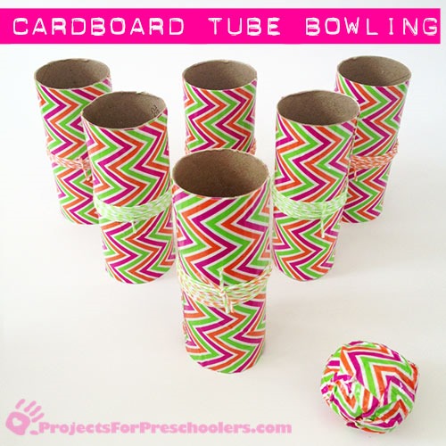 cardboard-tube-and-ducktape-bowling-set
