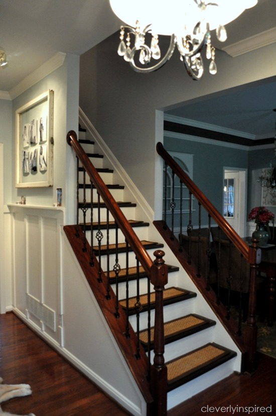 DIY refinished stairs @cleverlyinspired (1)