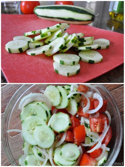 easy cucumber & tomato salad @cleverlyinspired (1)