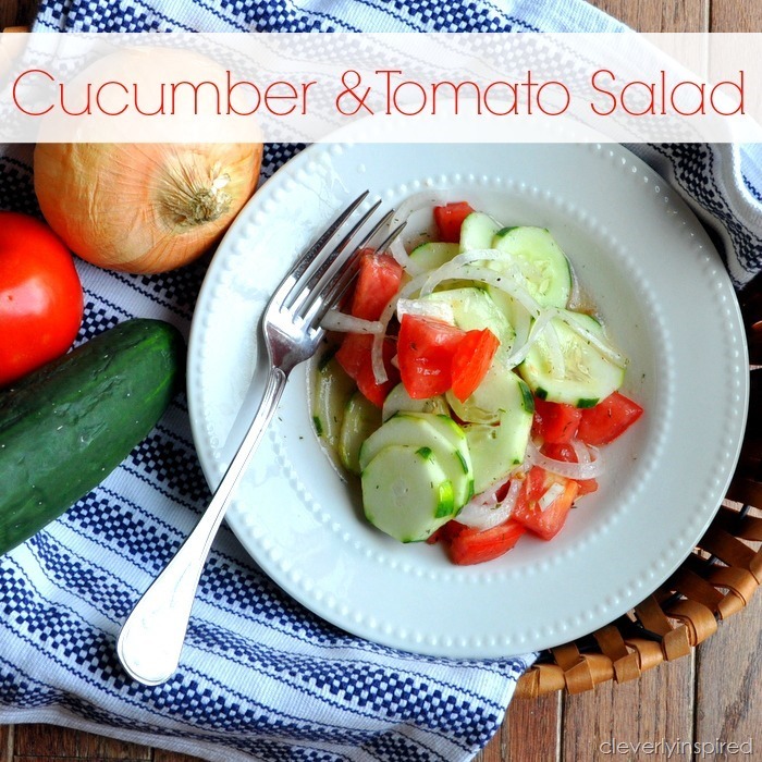 easy cucumber & tomato salad @cleverlyinspired (4)