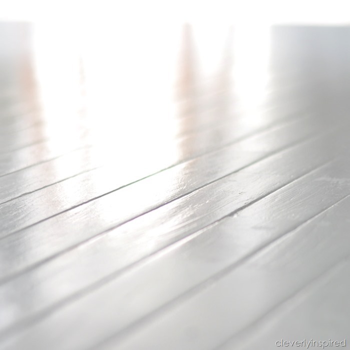 how to paint prefinished hardwood floors reveal @cleverlyinspired (5)