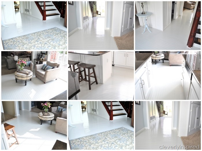 how to paint prefinished hardwood floors reveal @cleverlyinspired (6)