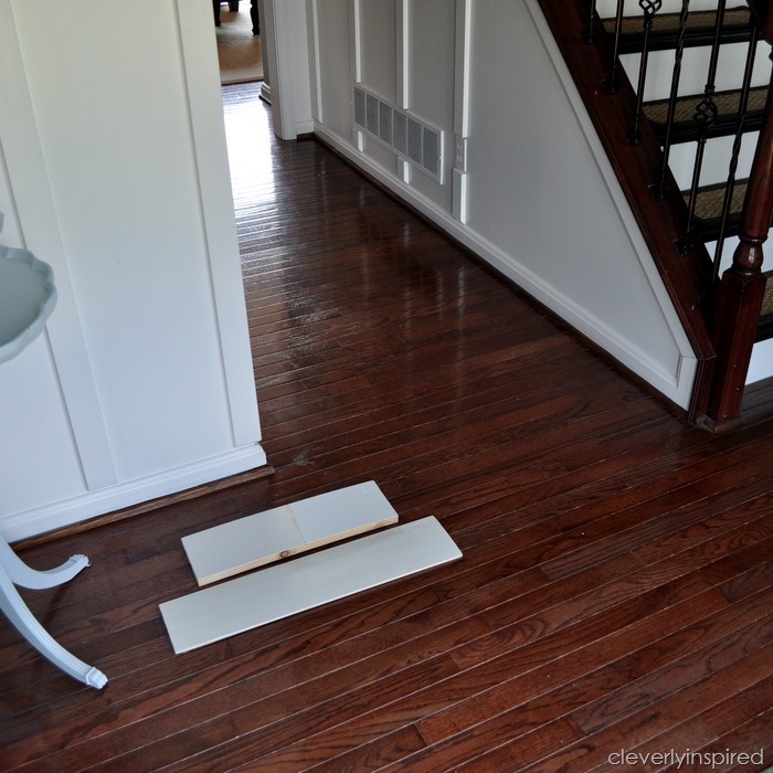 painting a prefinished hardwood floor @cleverlyinspired (1)