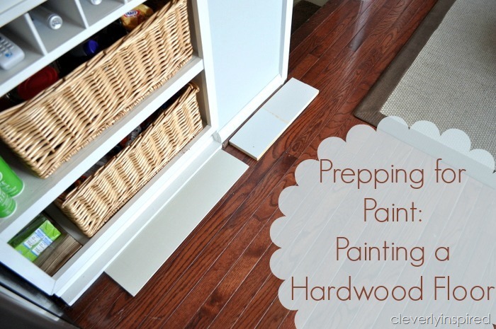 painting a prefinished hardwood floor @cleverlyinspired (3)cv