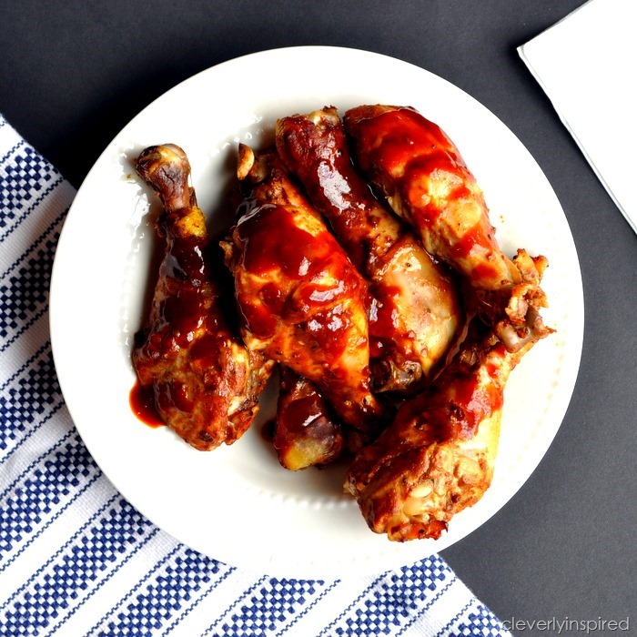 sticky chicken legs in slow cooker @cleverlyinspired (2)