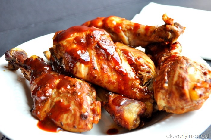 sticky chicken legs in slow cooker @cleverlyinspired (5)