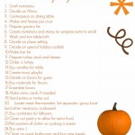 25 things to do now (Thanksgiving Prep List)