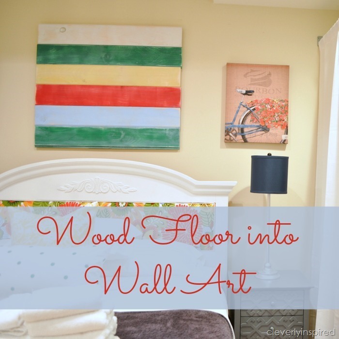 wood floor into wall art (diy art) @cleverlyinspired (5)