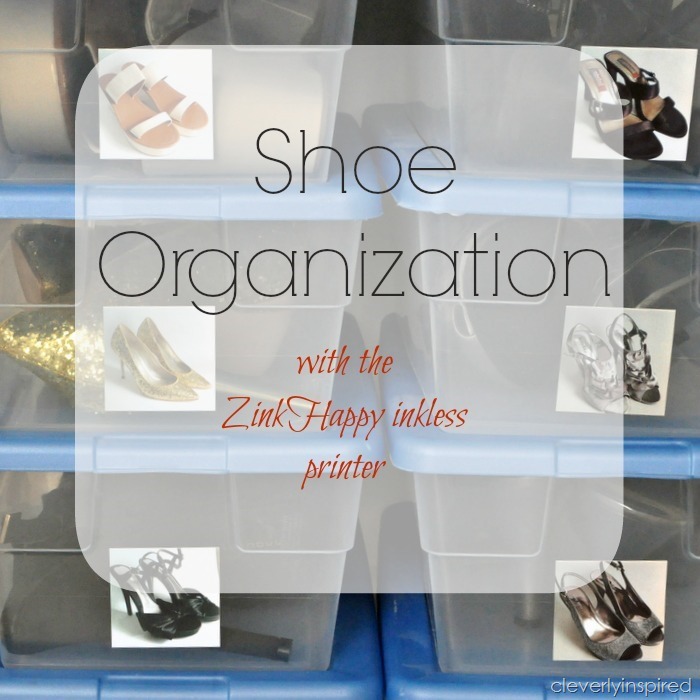 shoe organizatoion with Zink Happy printer @cleverlyinspired (2)cv