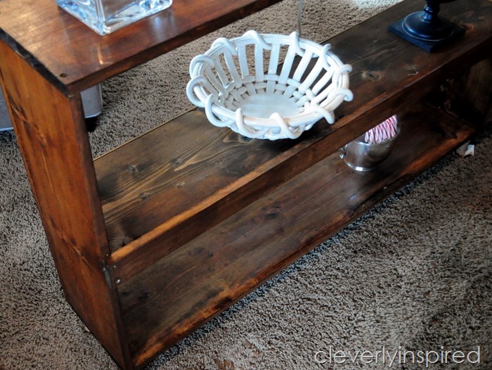 sofa table minwax stain cloths @cleverlyinspired (2)