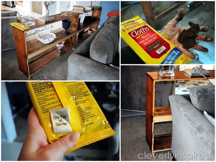 sofa table minwax stain cloths @cleverlyinspired (3)