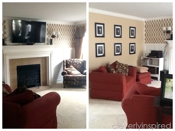 Updated family room: Reader Redesign - Cleverly Inspired