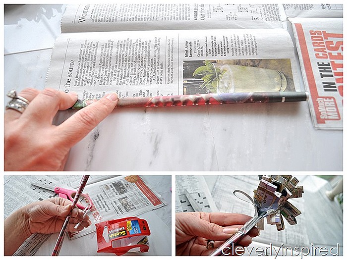 make a newspaper flower @cleverlyinspired (9)