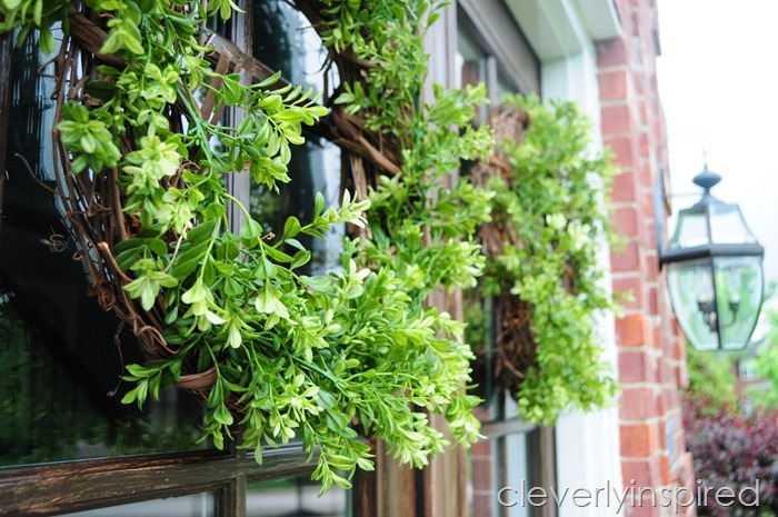 DIY boxwood wreath @cleverlyinspired (3)